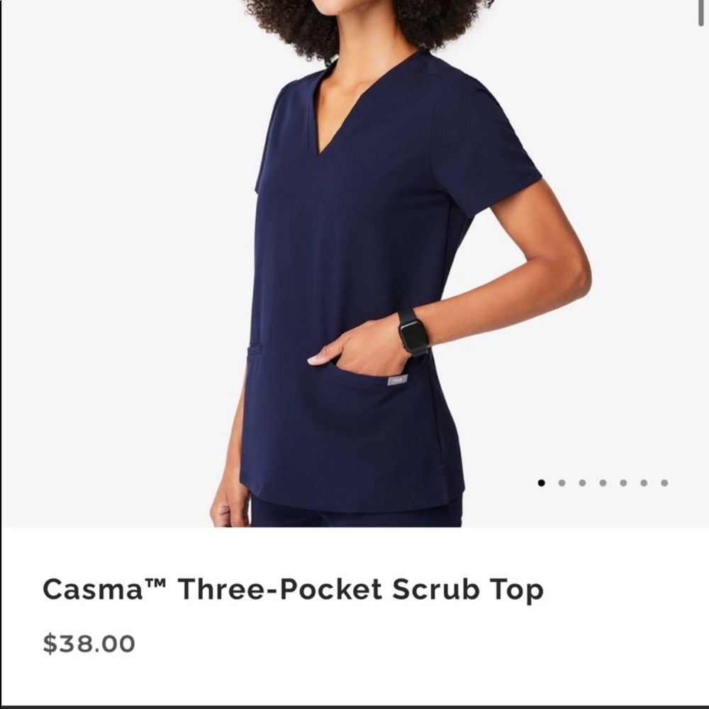 FIGS scrub top in Navy blue